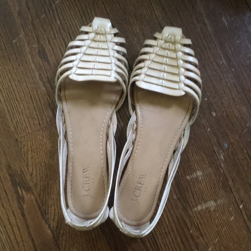 Basketweave D’Orsay flats